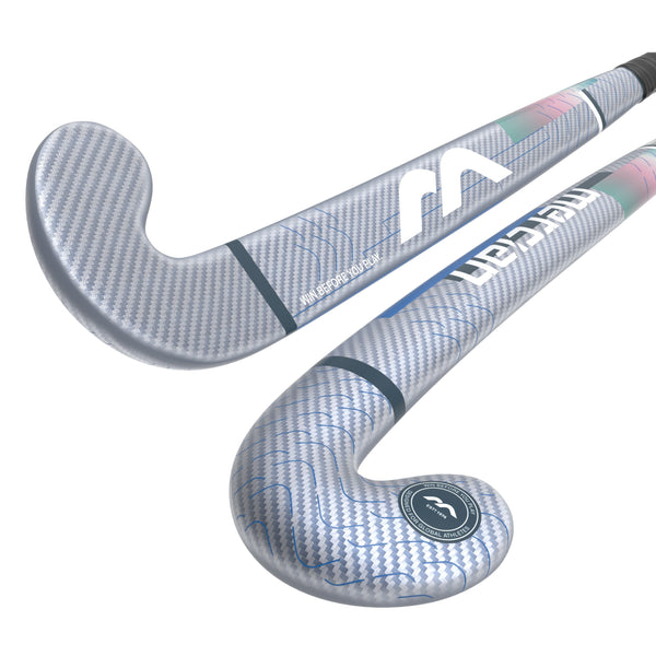 HSEVCKF6525PRO Hockey Stick EVOLUTION CKF65 Pro_Blue_2Sticks Angled Head to Handle