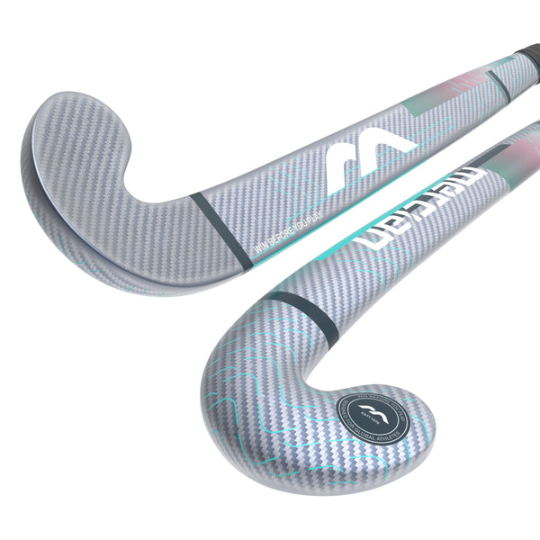 HSEVCKF7525DSH Hockey Stick EVOLUTIONCKF75_DSH_Teal_2 Sticks Angled Head to Handle