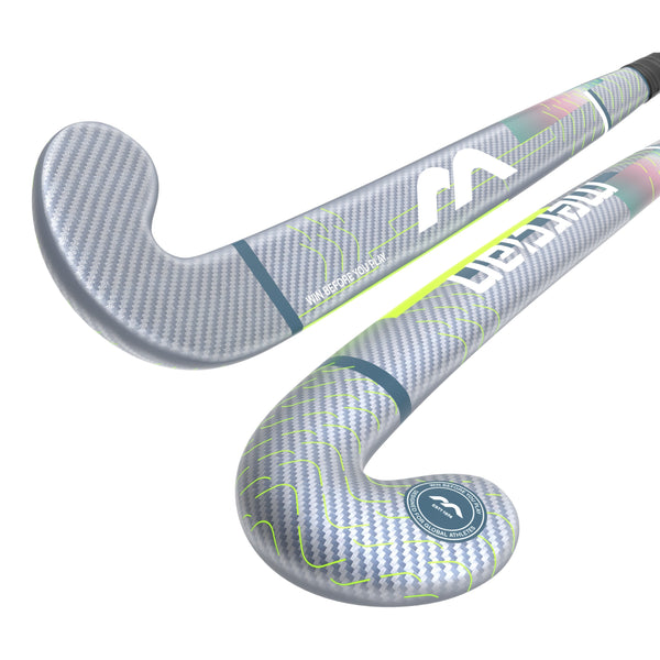 HSEVCKF8525PRO Hockey STick EVOLUTION CKF85_Pro_Neon_Dish_2 Sticks Angled Head to Handle